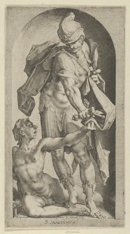 Saint Martin and Beggar Wall Art by Zacharias Dolendo - High-Resolution Digital Print
