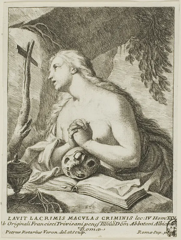 Saint Mary Magdalene Wall Art by Conte Pietro Antonio Rotari - High-Resolution Digital Print