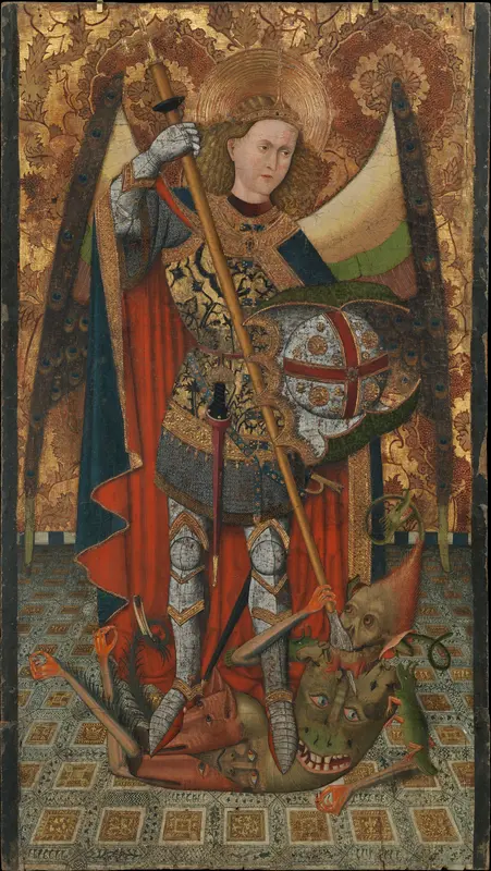 Saint Michael Wall Art by Master of Belmonte - High-Resolution Digital Print
