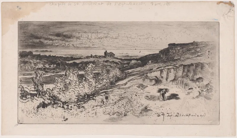 Saint-Michel à L'Estre Wall Art by Félix-Hilaire Buhot - High-Resolution Digital Print