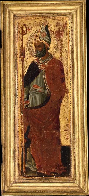 Saint Nicholas of Bari Wall Art by Pietro di Giovanni d'Ambrogio - High-Resolution Digital Print