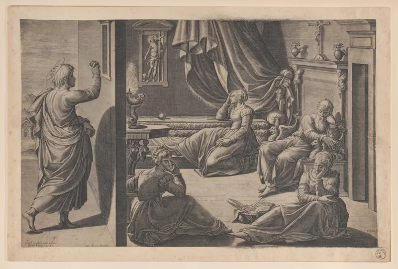Saint Nicholas of Bari and the Three Poor Girls Wall Art by Cristofano Cartaro - High-Resolution Digital Print