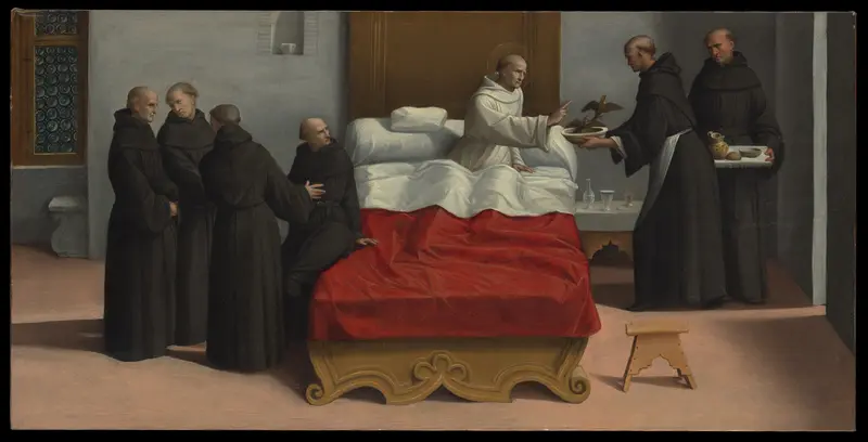 Saint Nicholas of Tolentino Reviving the Birds Wall Art by Garofalo (Benvenuto Tisi da Garofalo) - High-Resolution Digital Print
