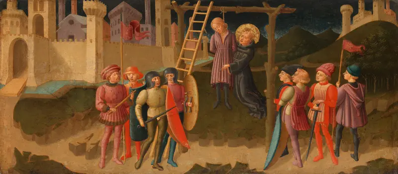 Saint Nicholas Saving a Hanged Man Wall Art by Unknown - High-Resolution Digital Print