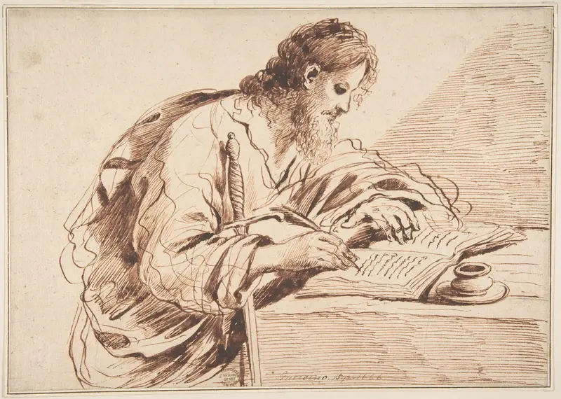 Saint Paul Wall Art by Guercino (Giovanni Francesco Barbieri) - High-Resolution Digital Print