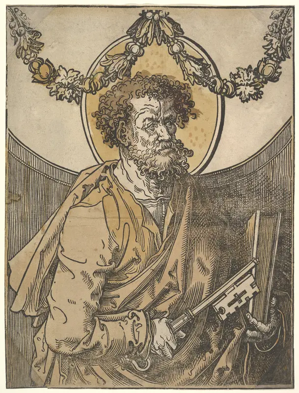 Saint Peter Wall Art by Lucas van Leyden - High-Resolution Digital Print