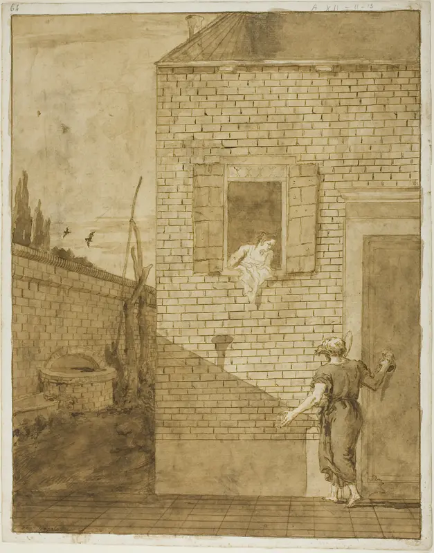 Saint Peter and Rhoda Wall Art by Giovanni Domenico Tiepolo - High-Resolution Digital Print
