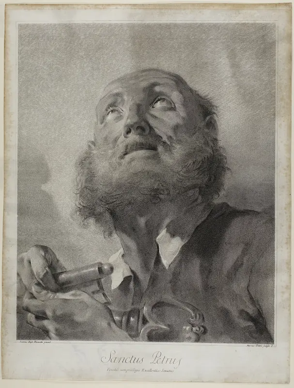 Saint Peter, from The Holy Family and the Twelve Apostles