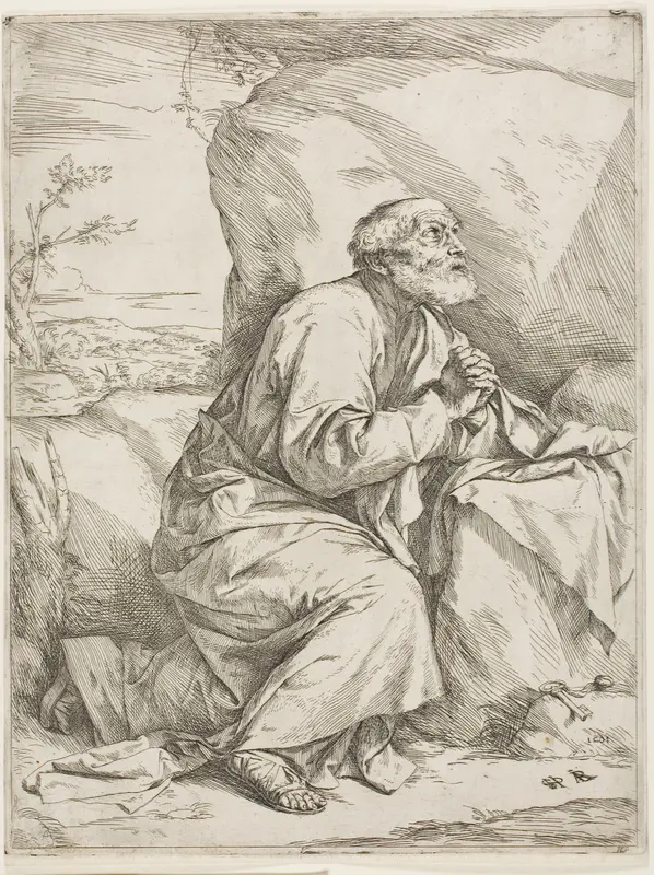 Saint Peter in the Desert Wall Art by Jusepe de Ribera - High-Resolution Digital Print