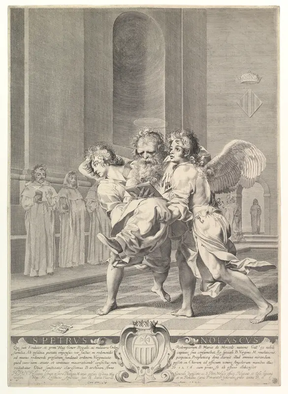 Saint Peter Nolasque Wall Art by Claude Mellan - High-Resolution Digital Print