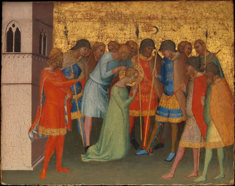 Saint Reparata Being Prepared for Execution Wall Art by Bernardo Daddi - High-Resolution Digital Print