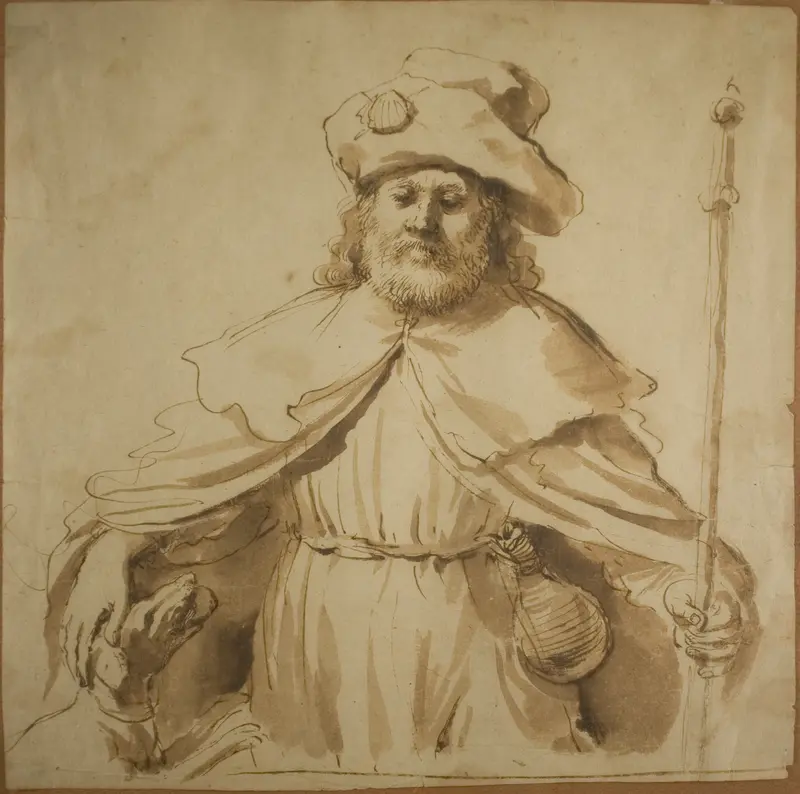 Saint Roch Wall Art by Guercino - High-Resolution Digital Print