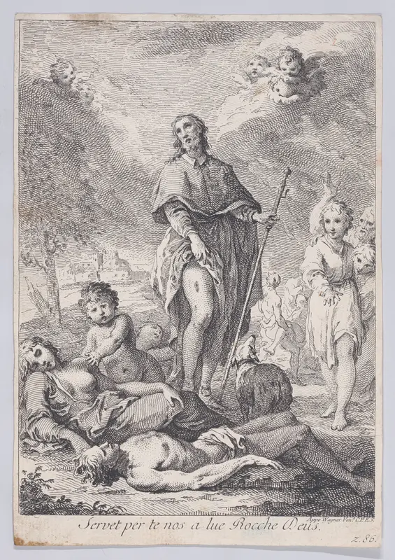 Saint Roch Wall Art by Francesco Bartolozzi - High-Resolution Digital Print