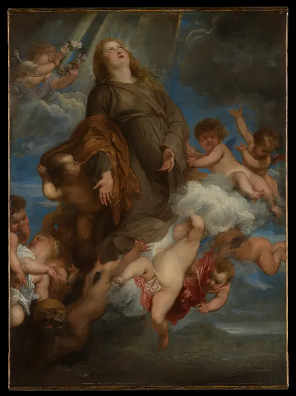 Saint Rosalie Interceding for the Plague-stricken of Palermo Wall Art by Anthony van Dyck - High-Resolution Digital Print