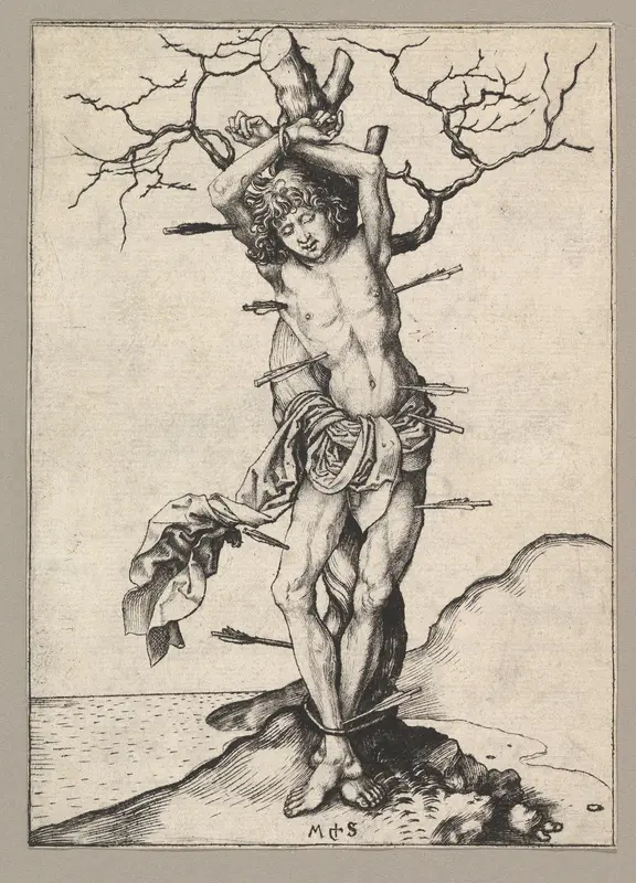 Saint Sebastian Wall Art by Martin Schongauer - High-Resolution Digital Print