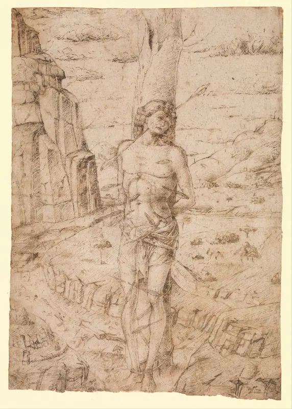 Saint Sebastian in a Landscape Wall Art by Italian, Ferrara - High-Resolution Digital Print