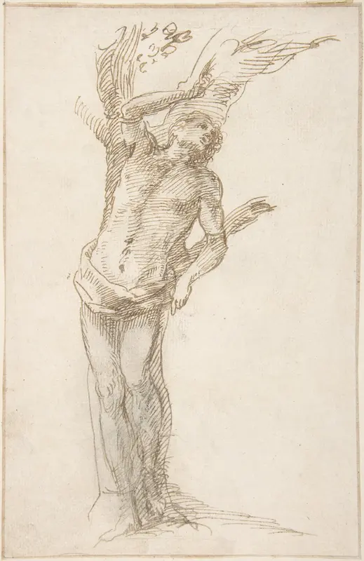 Saint Sebastian (?) Tied to a Tree Wall Art by Pedro  Duque Cornejo - High-Resolution Digital Print