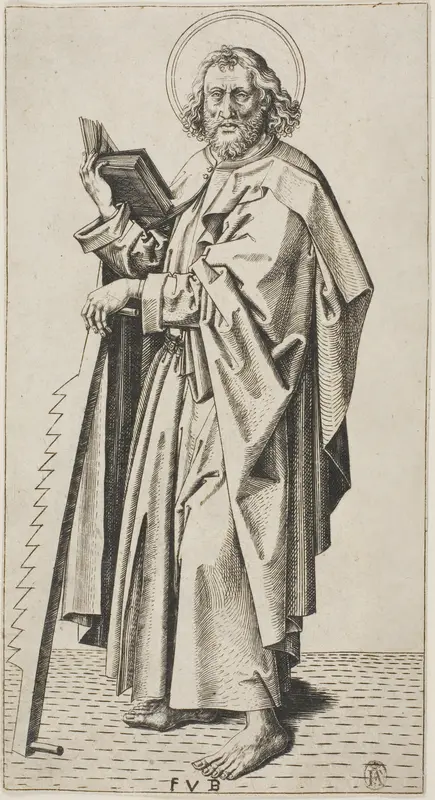 Saint Simon Wall Art by Master F.V.B. - High-Resolution Digital Print