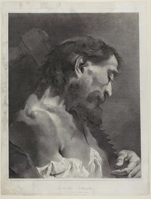 Saint Simon, from The Holy Family and the Twelve Apostles