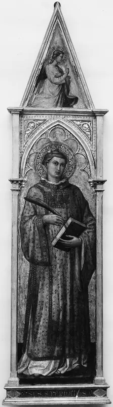 Saint Stephen (with the Angel of the Annunciation) Wall Art by Martino di Bartolommeo di Biagio - High-Resolution Digital Print