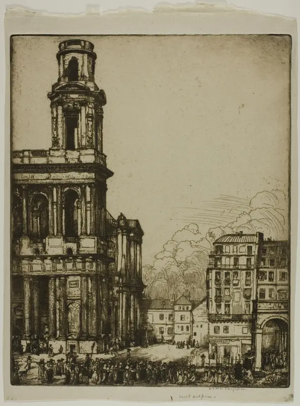 Saint Sulpice, Paris: La Petite Tour Wall Art by Donald Shaw MacLaughlan - High-Resolution Digital Print