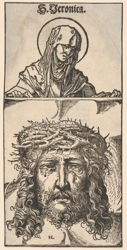 Saint Veronica with the Vernicle Wall Art by Hans Burgkmair - High-Resolution Digital Print