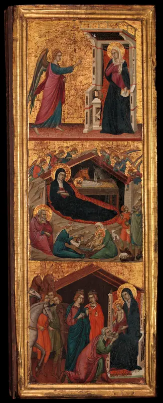 Saints and Scenes from the Life of the Virgin Wall Art by Master of Monte Oliveto - High-Resolution Digital Print