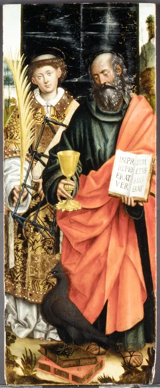 Saints John the Evangelist and Lawrence Wall Art by Defendente Ferrari - High-Resolution Digital Print