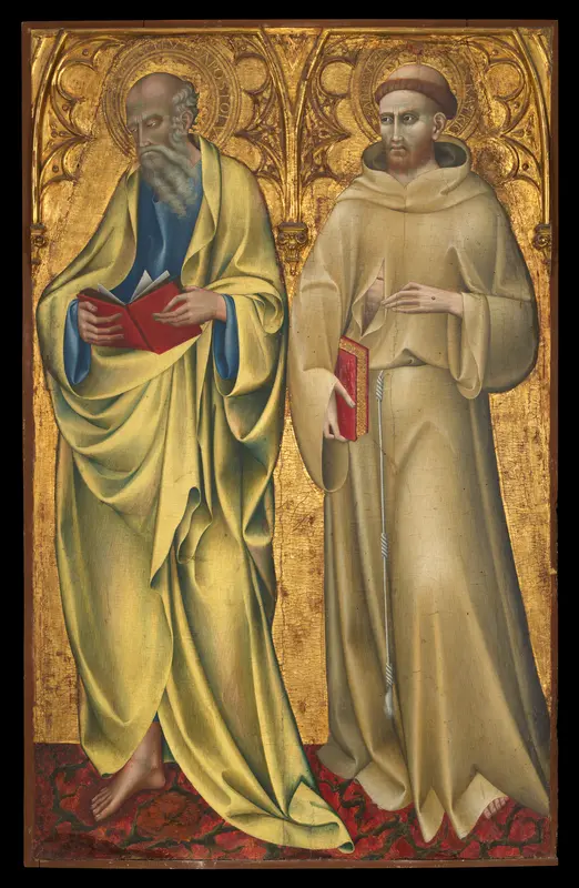 Saints Matthew and Francis Wall Art by Giovanni di Paolo (Giovanni di Paolo di Grazia) - High-Resolution Digital Print