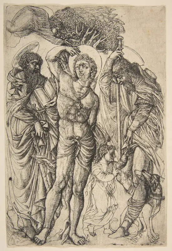 Saints Sebastian, Anthony and Roch Wall Art by Jean Duvet - High-Resolution Digital Print