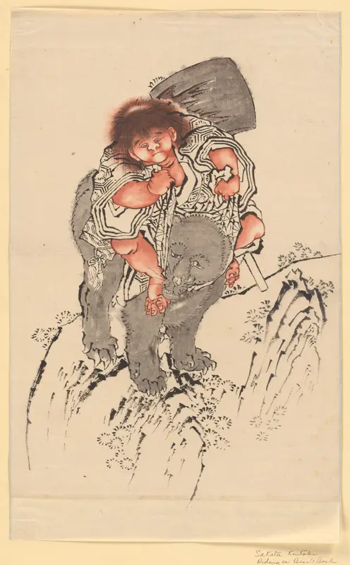 Sakata Kintoki Riding on Bear's Back