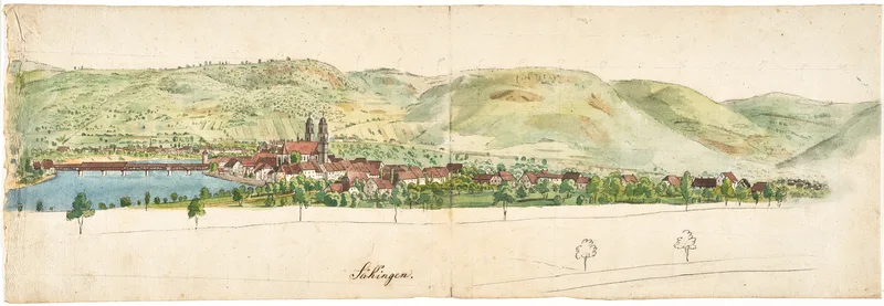 "Säkingen" Wall Art by Johann Martin Morath - High-Resolution Digital Print
