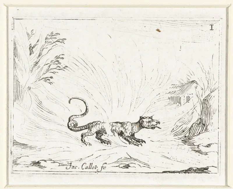 Salamander in het vuur Wall Art by François Langlois - High-Resolution Digital Print