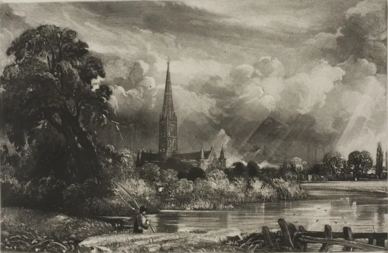 Salisbury Cathedral Wall Art by David Lucas - High-Resolution Digital Print