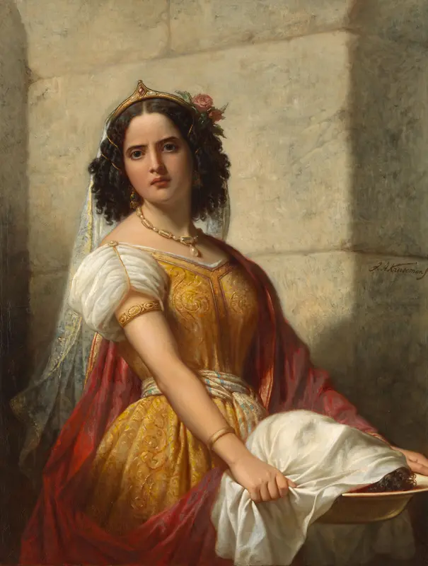 Salomé met het hoofd van Johannes de Doper Wall Art by Unknown - High-Resolution Digital Print