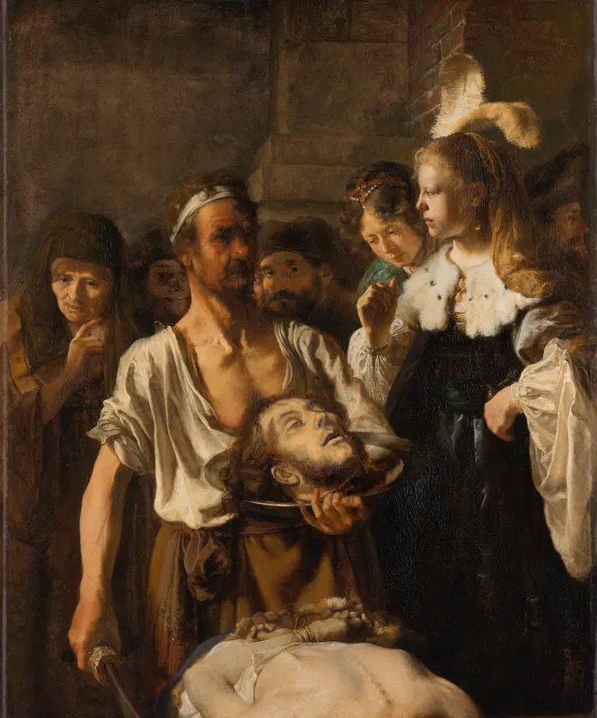 Salome ontvangt het hoofd van Johannes de Doper Wall Art by Unknown - High-Resolution Digital Print
