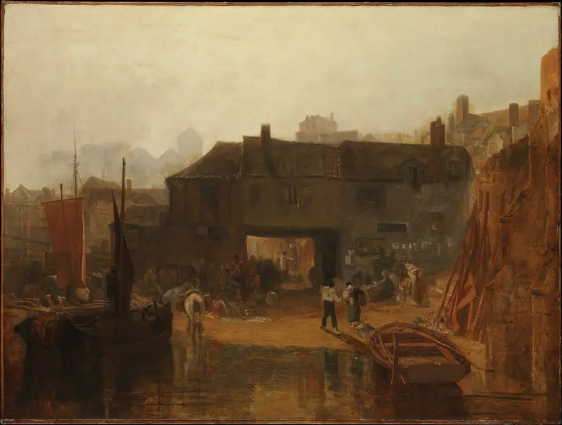 Saltash with the Water Ferry, Cornwall Wall Art by Joseph Mallord William Turner - High-Resolution Digital Print
