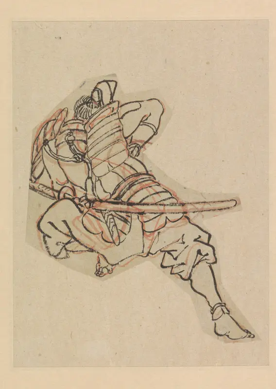 Samoerai in harnas Wall Art by Utagawa Kuniyoshi - High-Resolution Digital Print