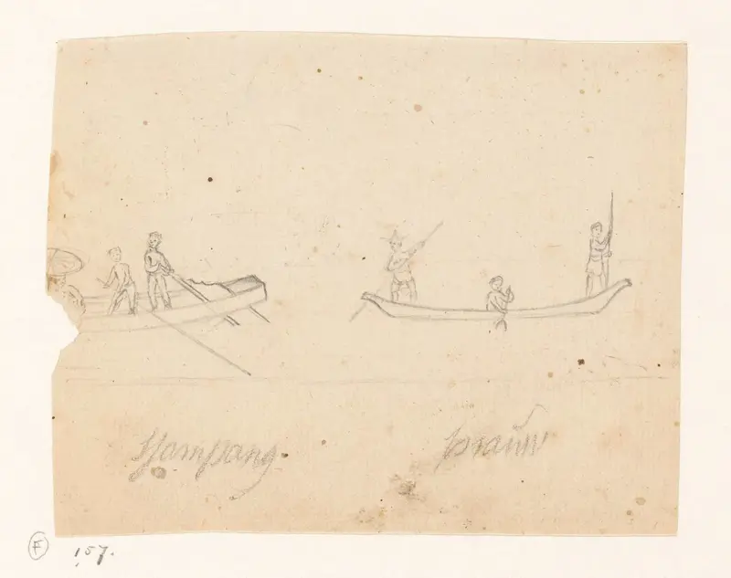 Sampan en prauw Wall Art by Jan Brandes - High-Resolution Digital Print