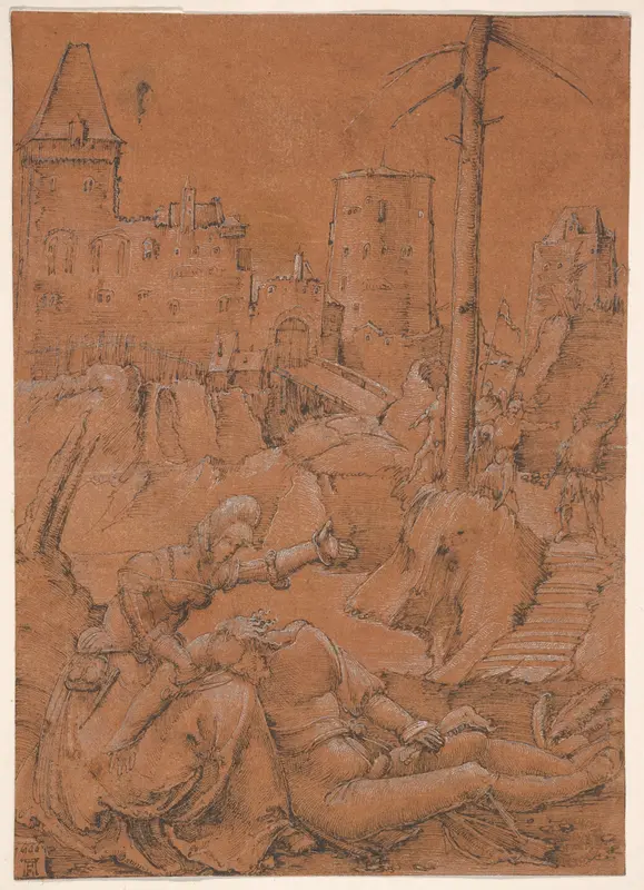 Samson and Delilah Wall Art by Albrecht Altdorfer - High-Resolution Digital Print