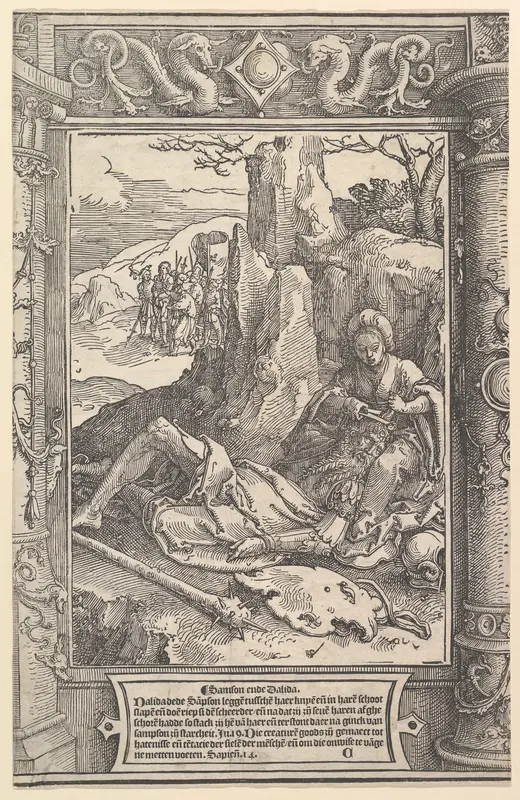 Samson and Delilah Wall Art by Lucas van Leyden - High-Resolution Digital Print