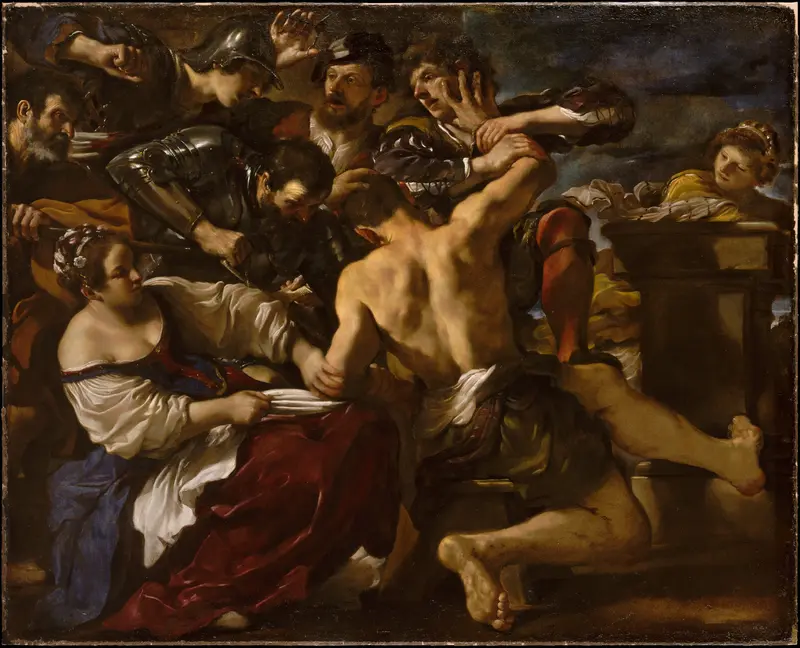Samson Captured by the Philistines Wall Art by Guercino (Giovanni Francesco Barbieri) - High-Resolution Digital Print