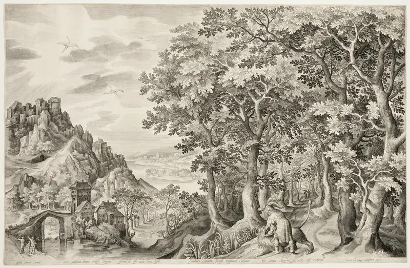 Samson Killing the Lion Wall Art by Nicolaes de Bruyn - High-Resolution Digital Print