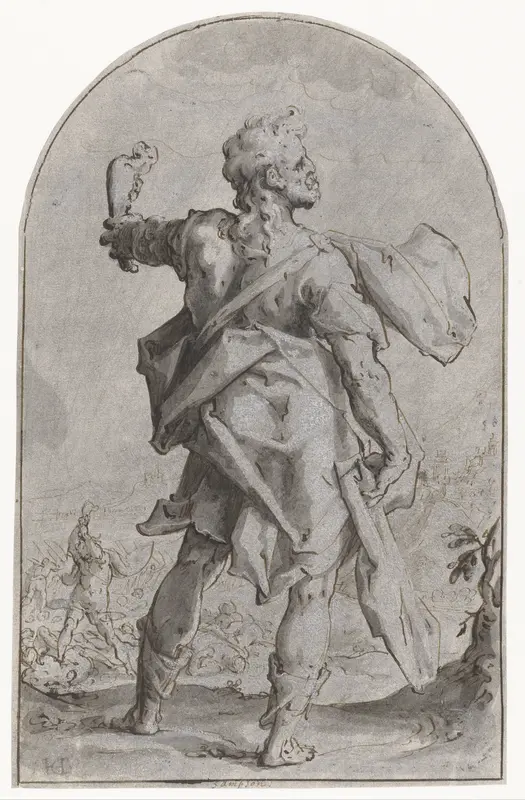 Samson met de ezelskaak Wall Art by Hendrick Goltzius - High-Resolution Digital Print