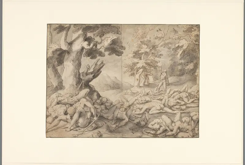 Samson na het verslaan van de Filistijnen Wall Art by Gerrit Pietersz. Sweelink - High-Resolution Digital Print