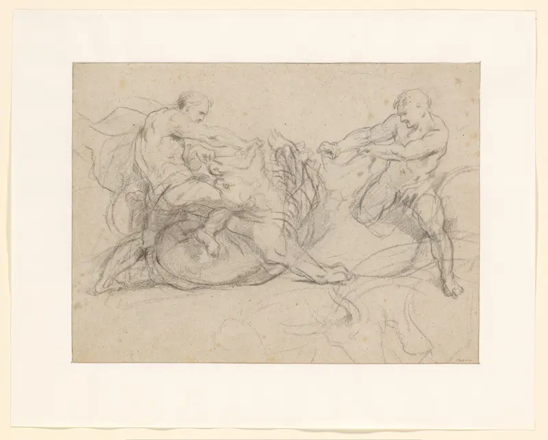 Samson vechtend met de leeuw Wall Art by Peter Paul Rubens - High-Resolution Digital Print