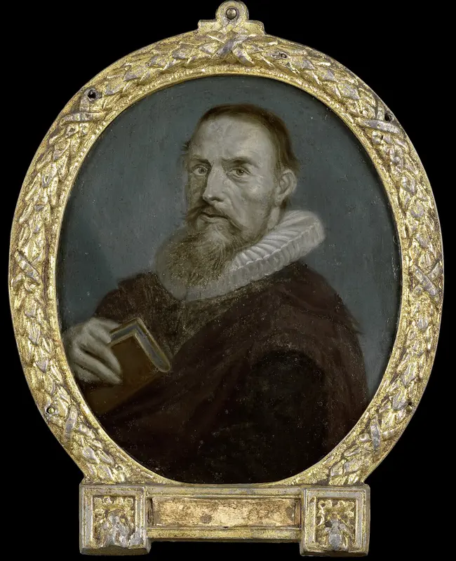 Samuel Ampzing (ca.1591-1632). Predikant en dichter te Haarlem Wall Art by Arnoud van Halen - High-Resolution Digital Print