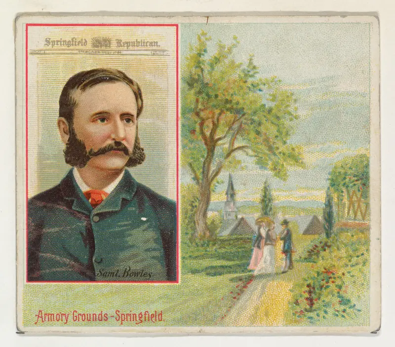 Samuel Bowles, Springfield Republican, from the American Editors series (N35) for Allen & Ginter Cigarettes Wall Art by Allen & Ginter - High-Resolution Digital Print