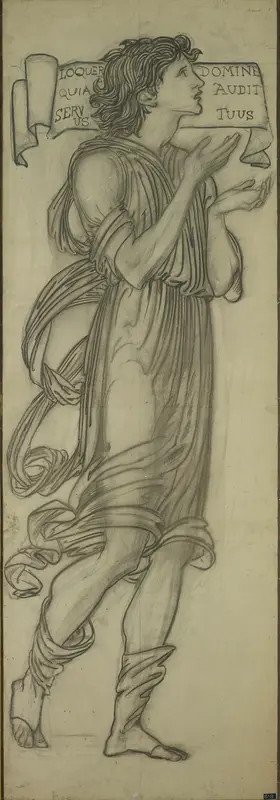 Samuel (Cartoon for Lady Chapel east window) Wall Art by Sir Edward Burne-Jones - High-Resolution Digital Print