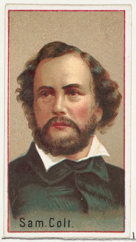Samuel Colt, printer's sample for the World's Inventors souvenir album (A25) for Allen & Ginter Cigarettes by Allen & Ginter - High-Resolution Digital Print